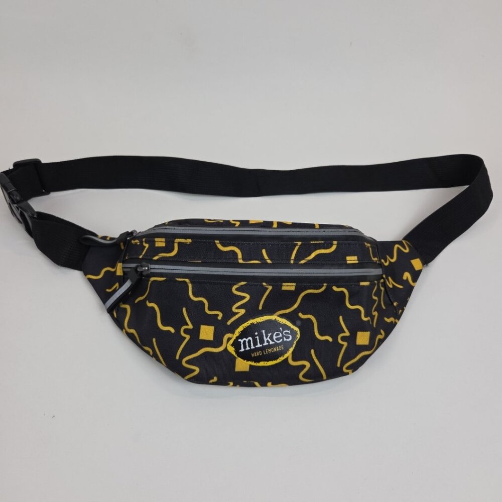 Mike's Hard Lemonade Fanny Pack Waist Adjustable‎ Black Yellow Belt